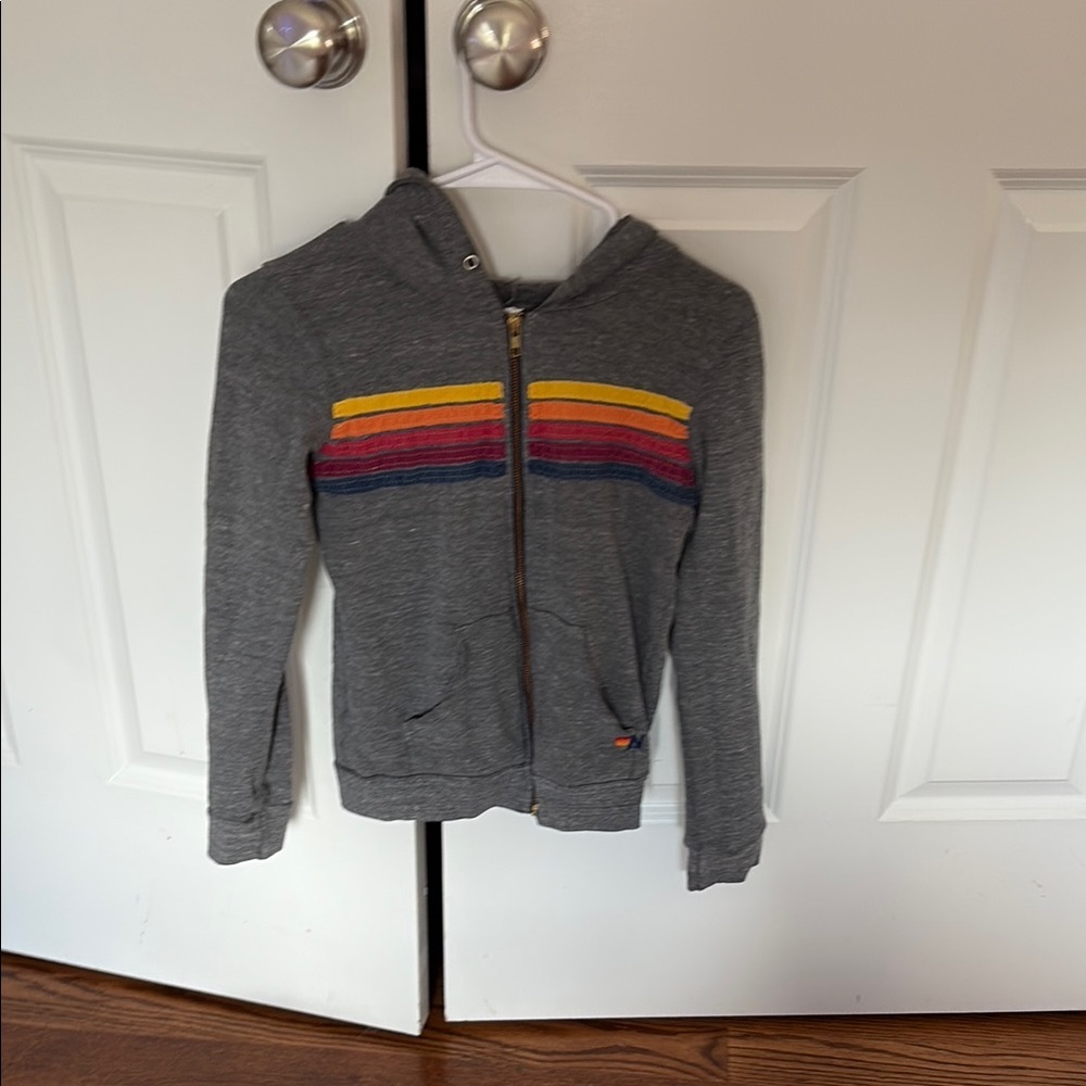 Aviator Nation Kids 5 Stripe Zip Up